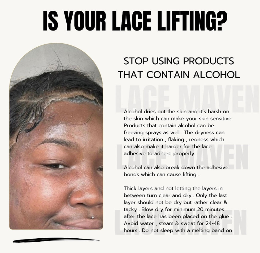 Why is my lace lifting ?