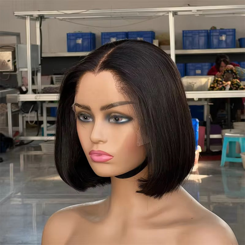 8innch “M Hairline” 13x4 Bob 250% | HD Lace | Virgin Hair