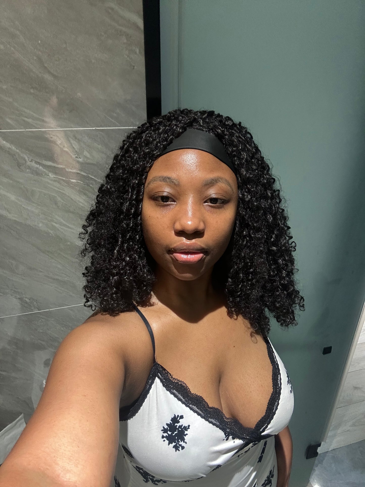 Pixie Futura Synthetic Curly Headband Wig